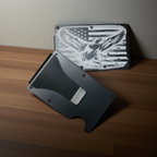 Engraved Metal Wallets - Flying Duck image