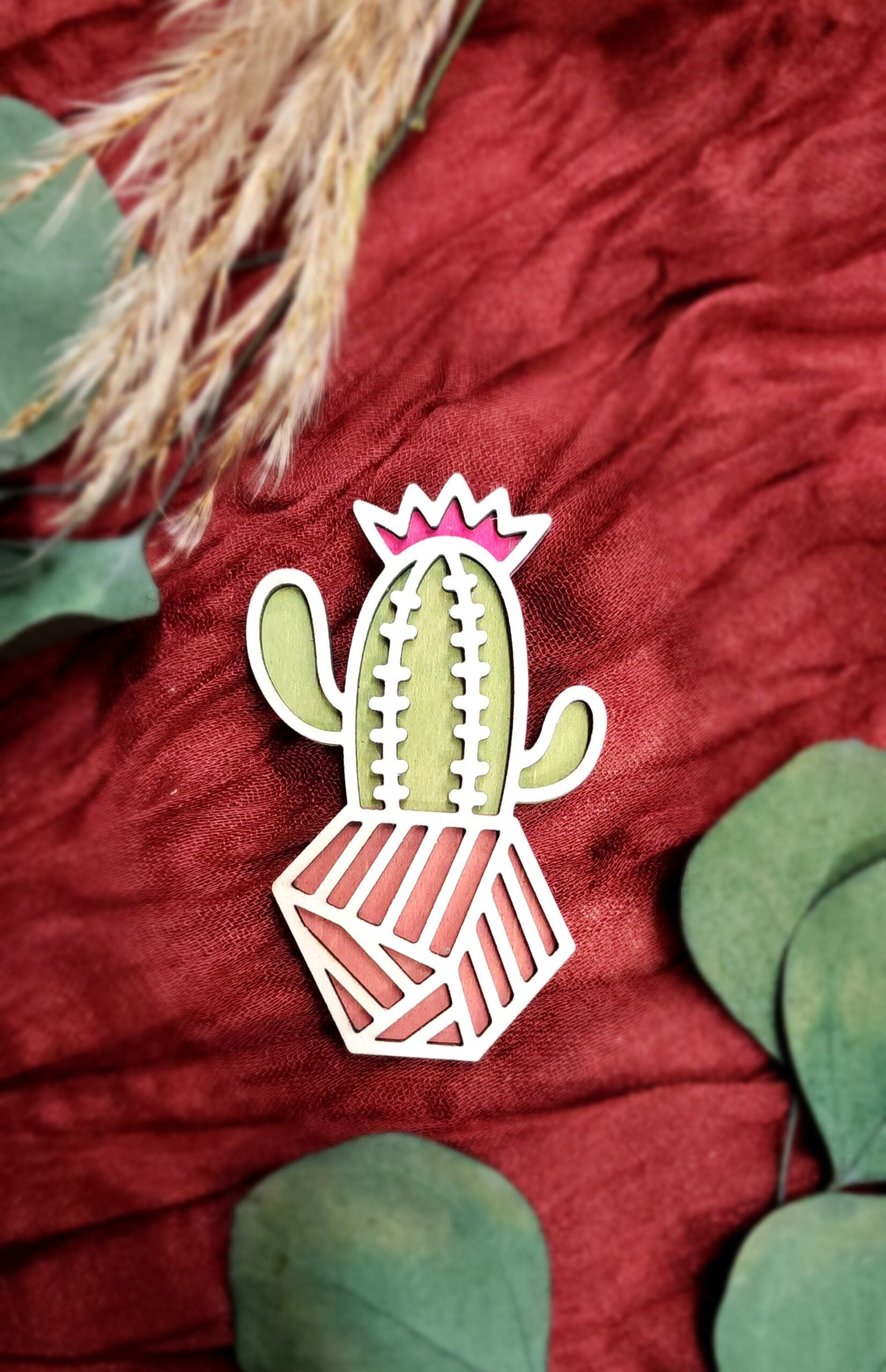 Plant Magnets - Saguaro Cactus - With Bloom image