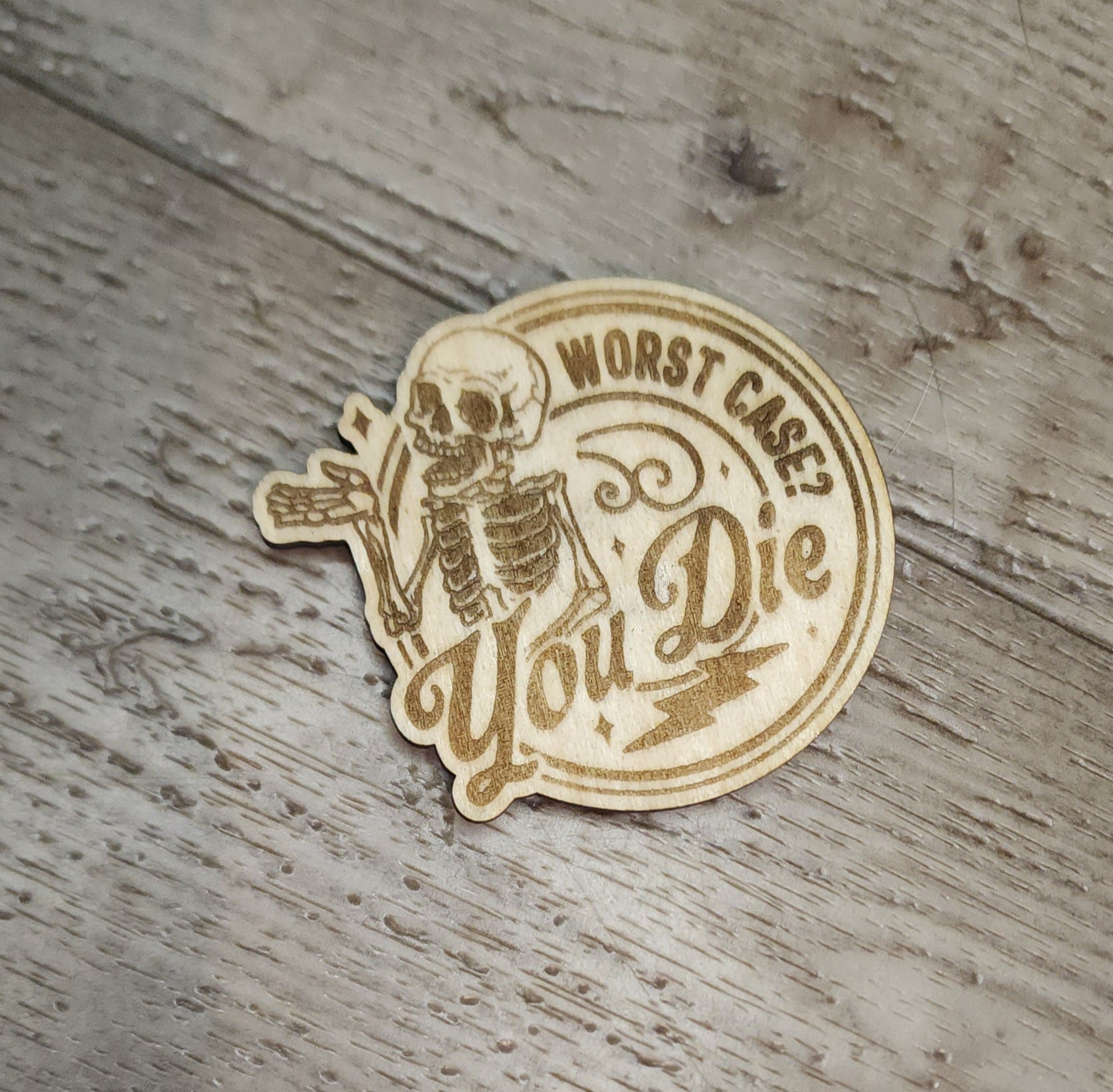 Quirky Skeleton Magnets - You Die image