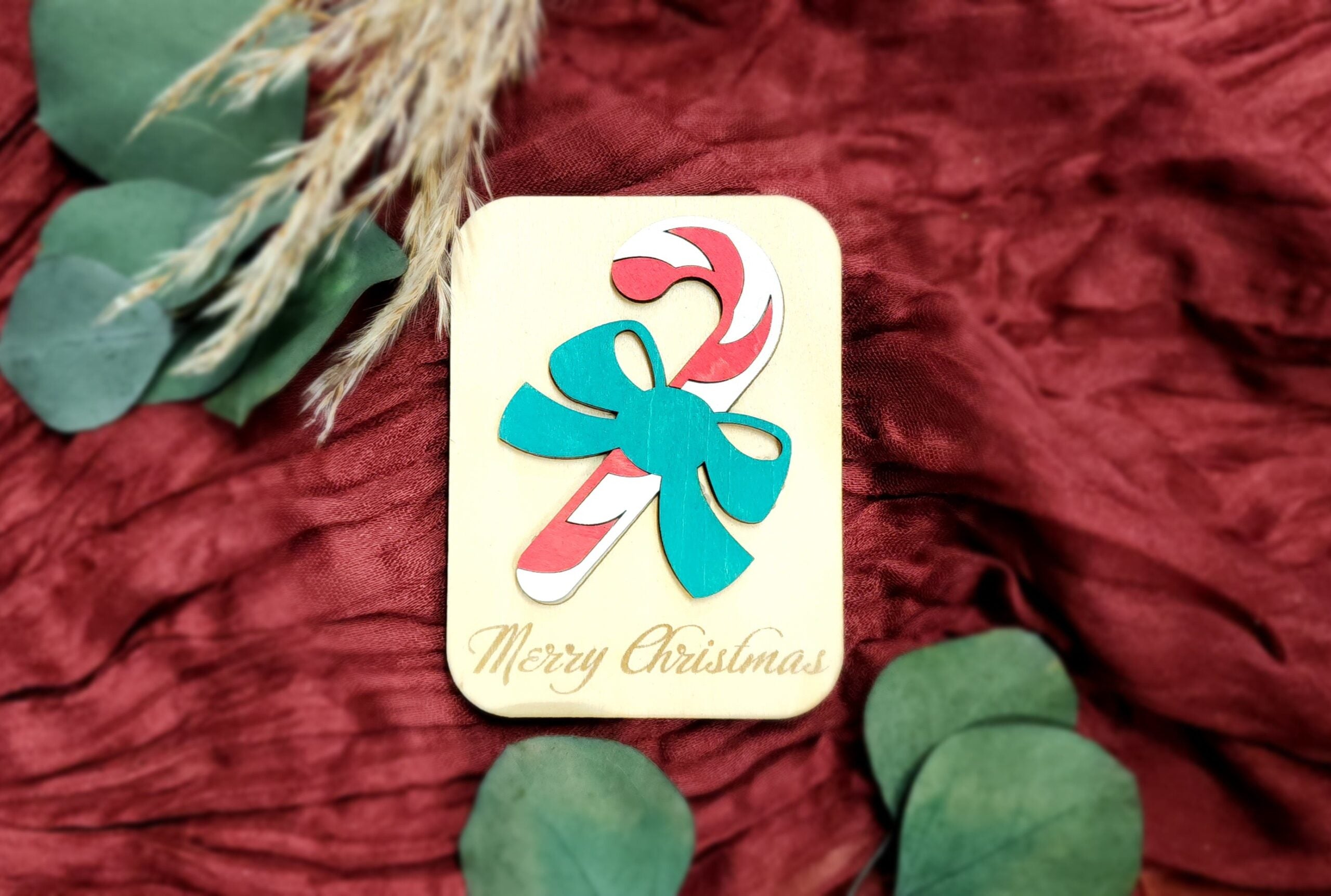 SALE | Christmas Themed Gift Card Holders - Candy Cane image