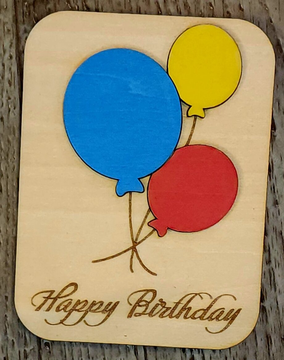Gift Card Holders - Birthday Ballons RBY image