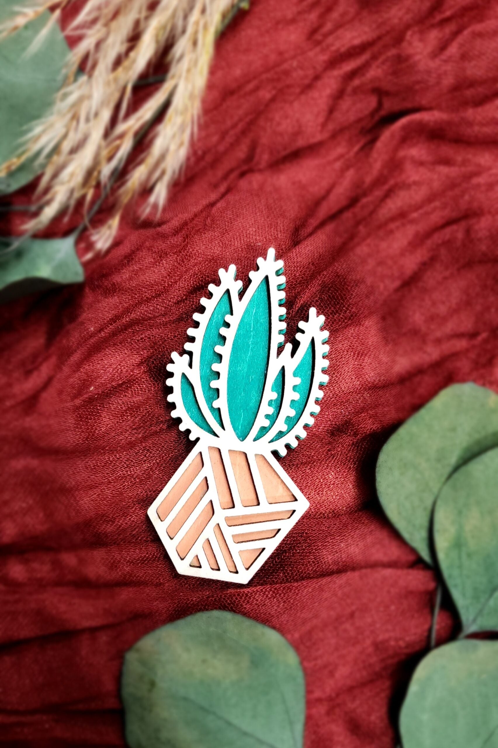 Plant Magnets - Geometric Cactus image