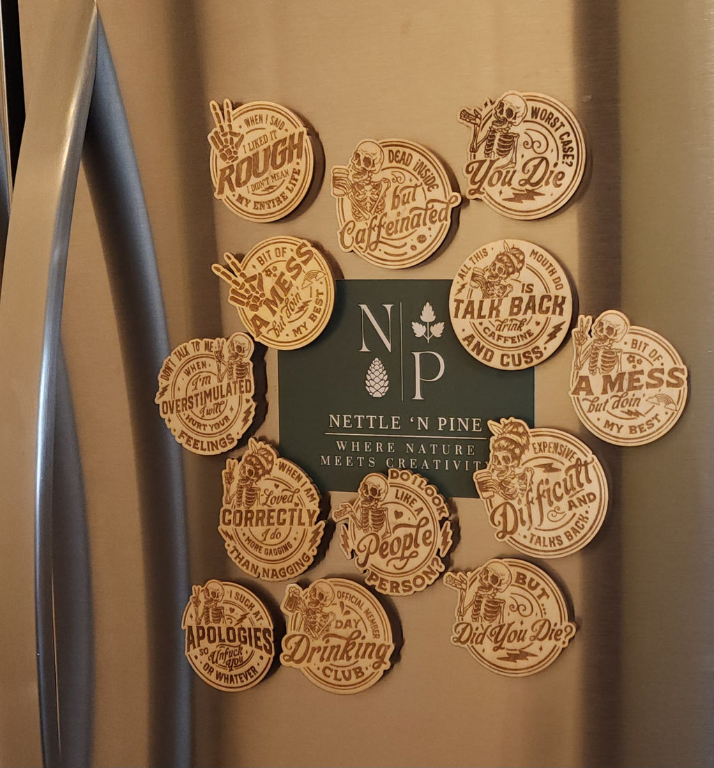 Quirky Skeleton Magnets image 0