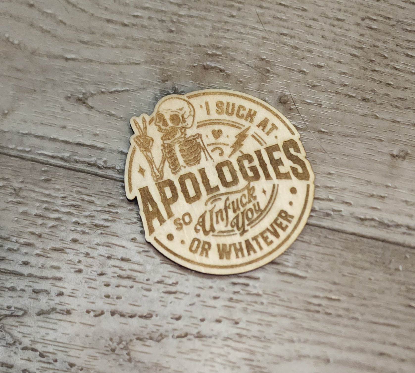 Quirky Skeleton Magnets - Apologies image