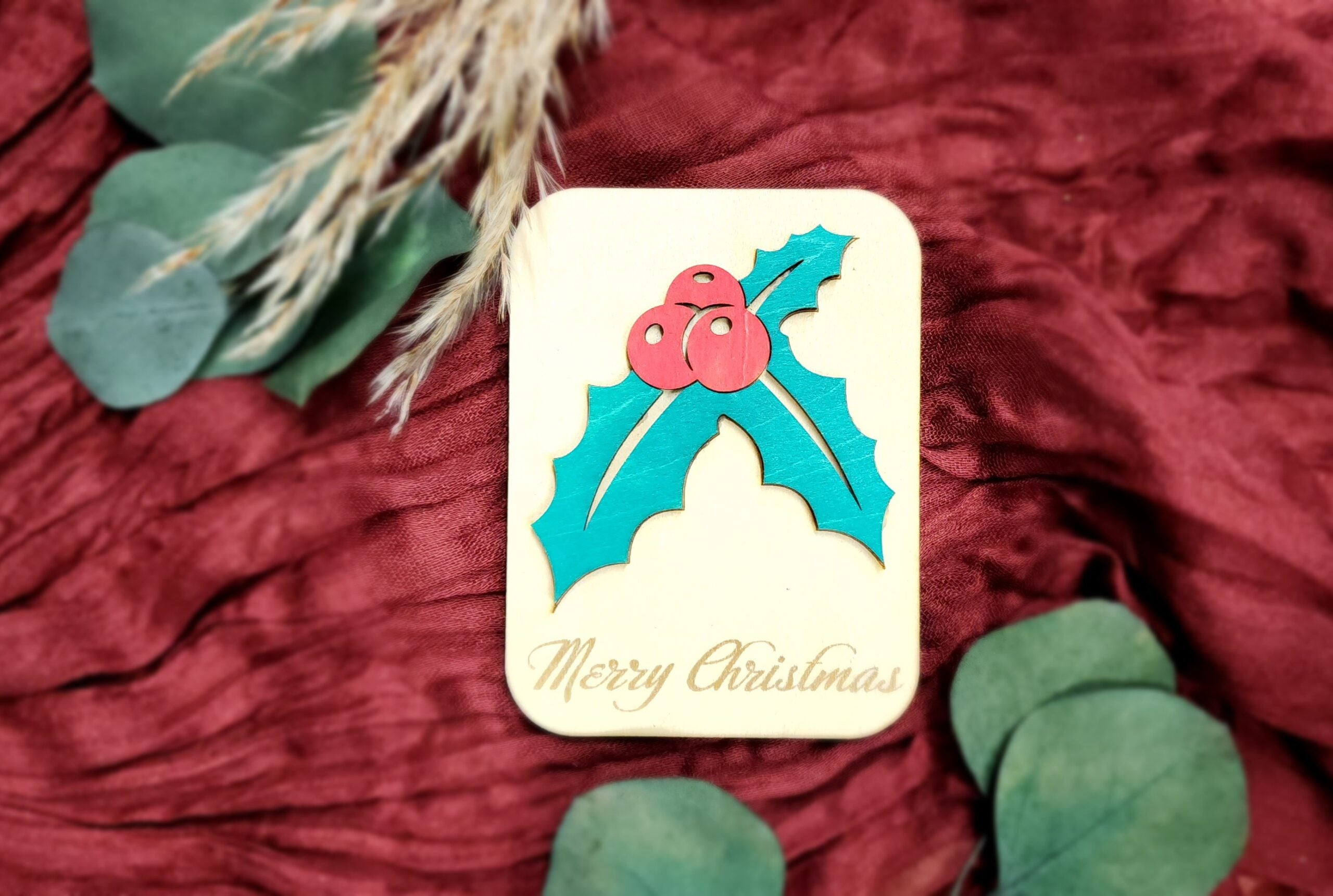SALE | Christmas Themed Gift Card Holders - Mistletoe image