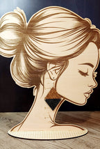 Wood & Acrylic Earrings image 0